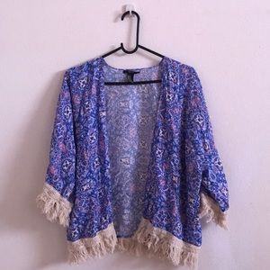 FOREVER 21 Fringe Kimono
